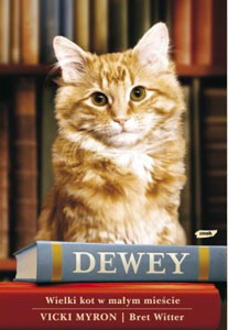Okładka książki pt.: „Dewey. Wielki kot w małym mieście.”