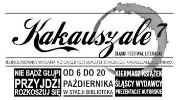 Jednodniówka „KakauSzale – Fest Literacki A.D. MMXXI”
