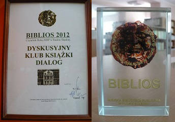 Biblios dla Dyskusyjnego Klubu Książki – DIALOG (Biblios 2012r.)