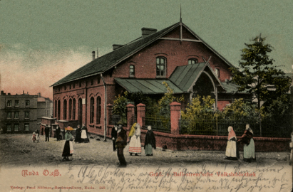 Pocztówka z zdjęciem Biblioteki Publicznaej Ballestremów
