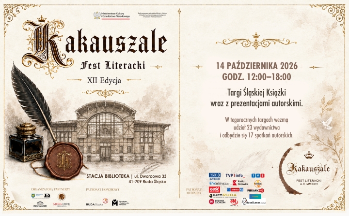 Plakat promujący Finał Regionalnego Konkursu Poetyckiego im. ks. Norberta Bonczyka